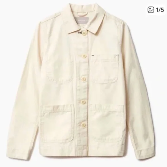Everlane Off-White Denim Chore Jacket - Picture 1 of 2